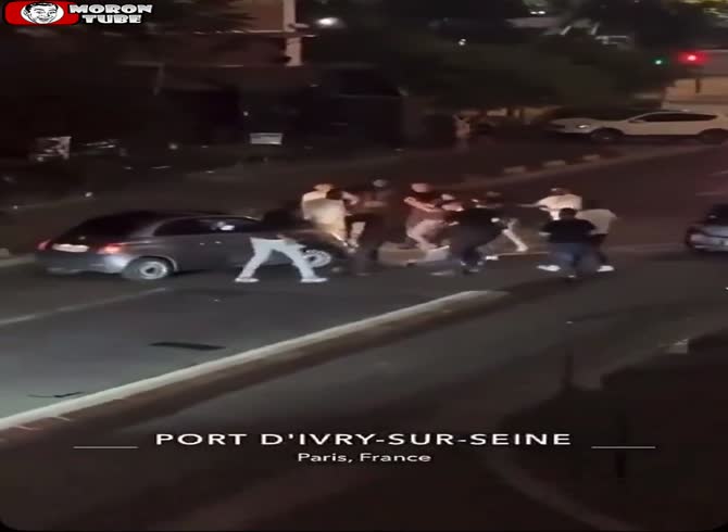 Video :He attempts to collide with his opponents with his vehicle at Ivry sur Seine
